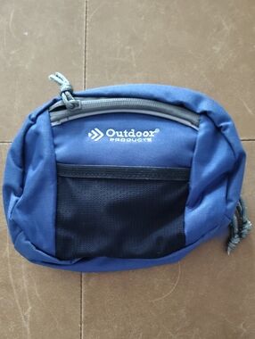 Outdoor Products Blue Men's Toiletry Bag with Front Mesh Pocket